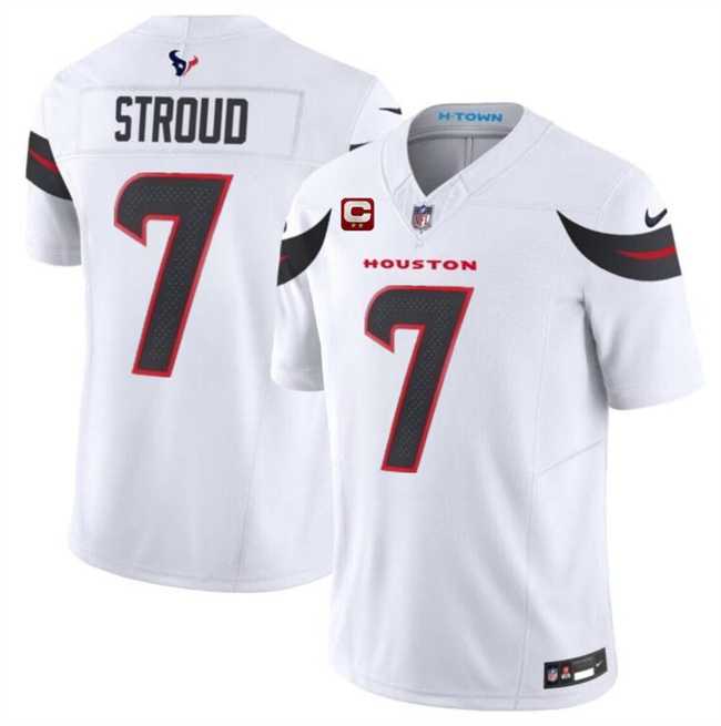 Men & Women & Youth Houston Texans #7 C.J. Stroud White 2024 Vapor F.U.S.E. With 2-Star C Patch Limited Stitched Jersey,We sell and wholesale Men & Women & Youth Houston Texans #7 C.J. Stroud White 2024 Vapor F.U.S.E. With 2-Star C Patch Limited Stitched Jersey on line form chian!